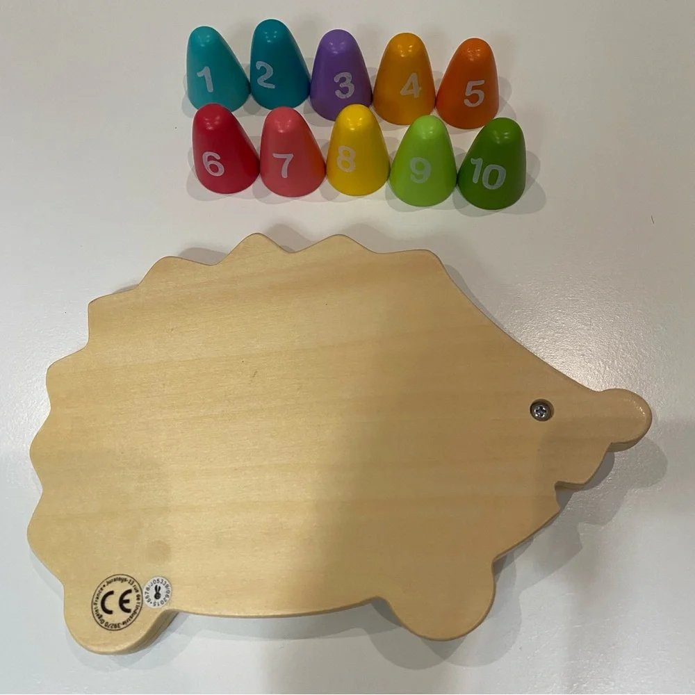 Janod Wooden Number Sorting Hedgehog | Montessori